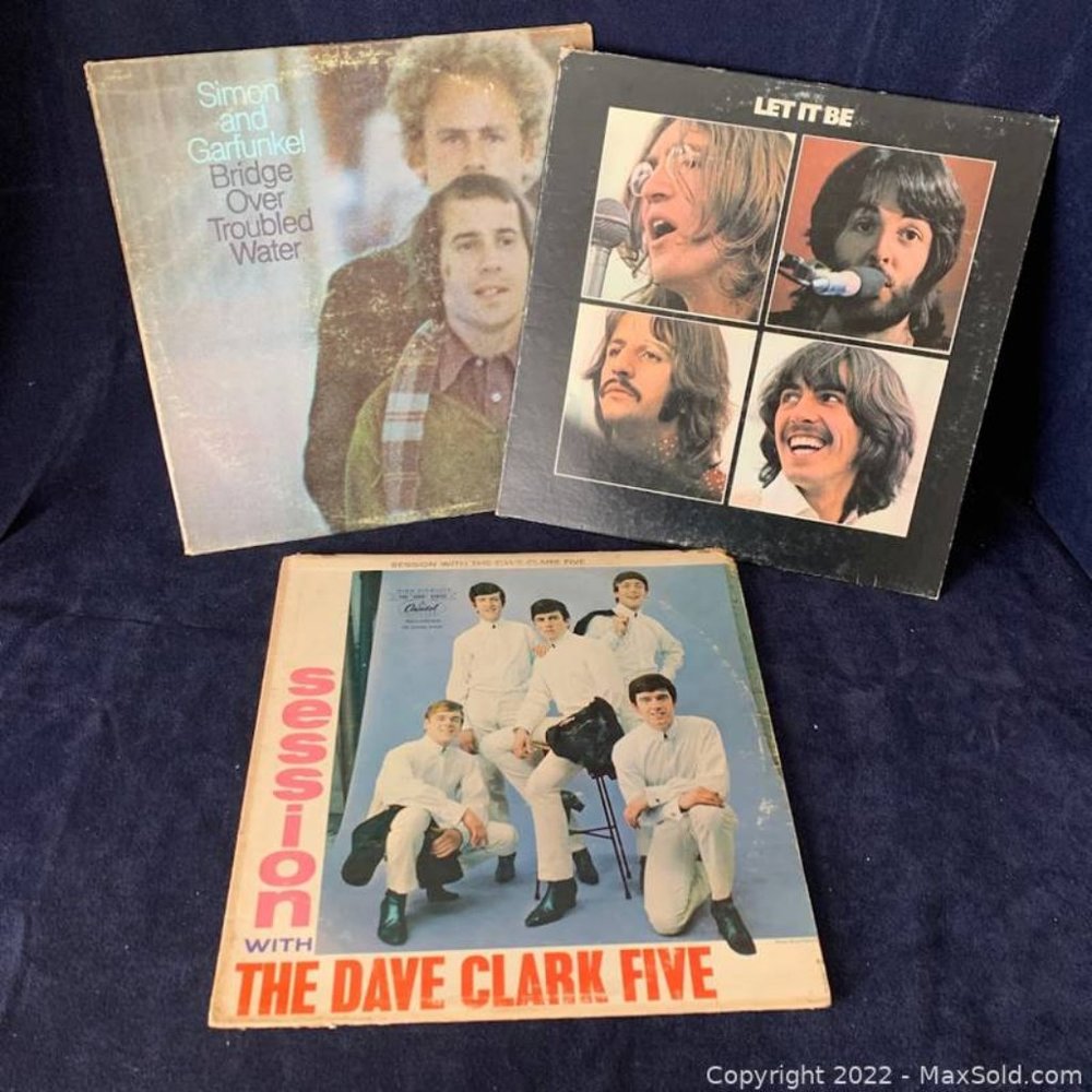 3 LP's including Beatles Let it Be
